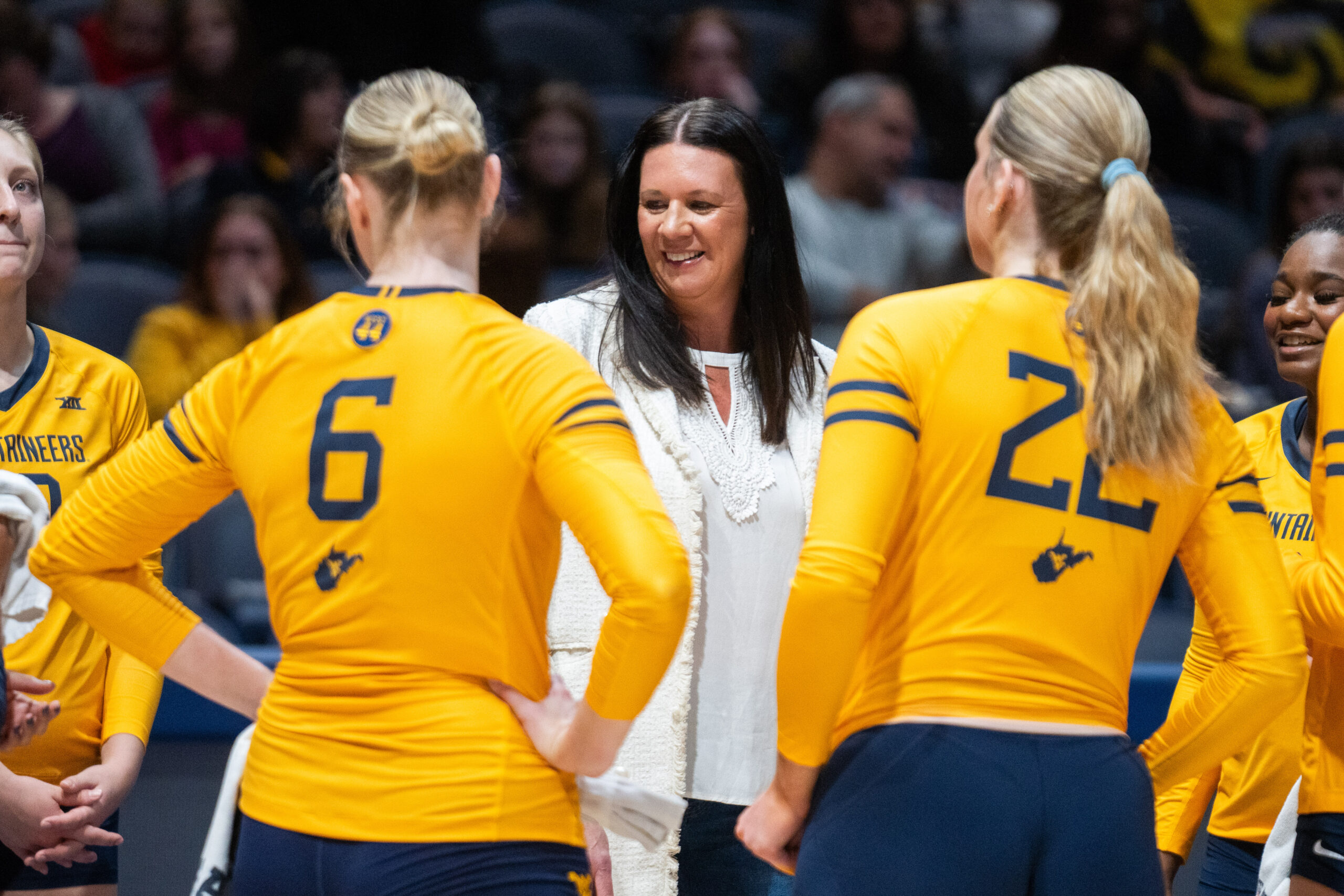 Jen Greeny sees growth amongst program in first season with WVU volleyball